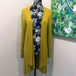 INC International Concepts Golden Spice Long Duster Cardigan